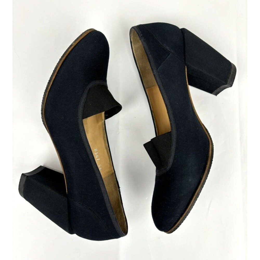 Dries Van Noten Dark Navy Heels - Picture 8 of 12